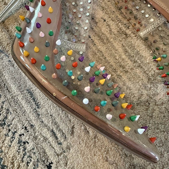 EUC Steve Madden Vala Multicolored Studded Stilettos Size 11 - Picture 11 of 14